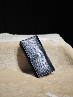 Ví dài nam da cá sấu Pháp