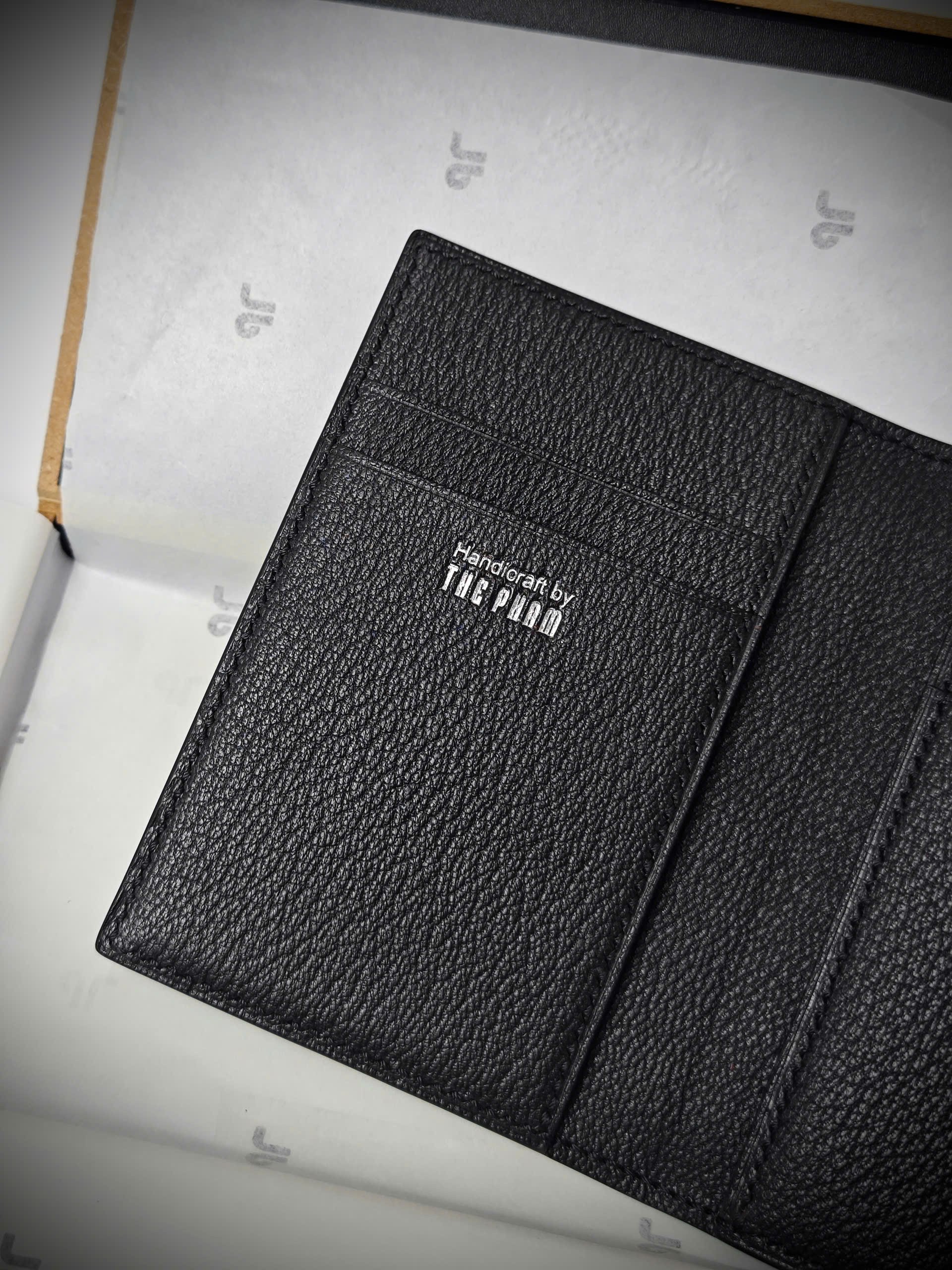 Flip card holder ví thẻ da đà điểu cao cấp thủ công – Thế Phạm - Hình ảnh 3