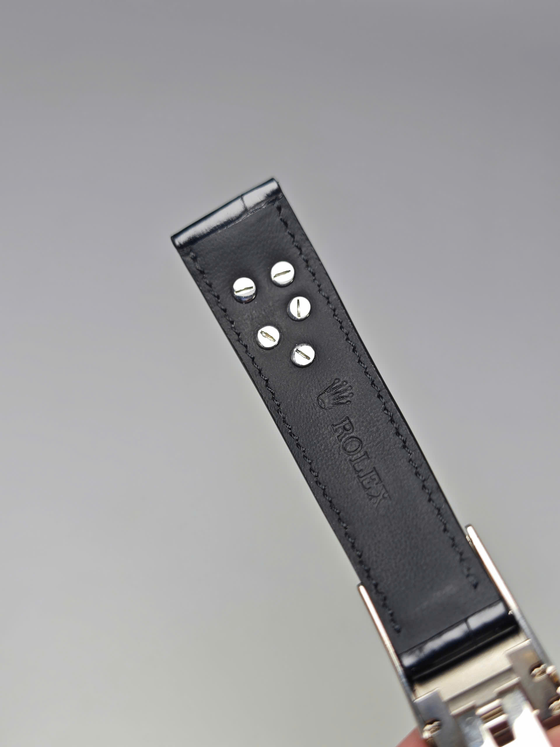 Dây đồng hồ Rolex Datejust - da cá sấu Pháp - Hình ảnh 2