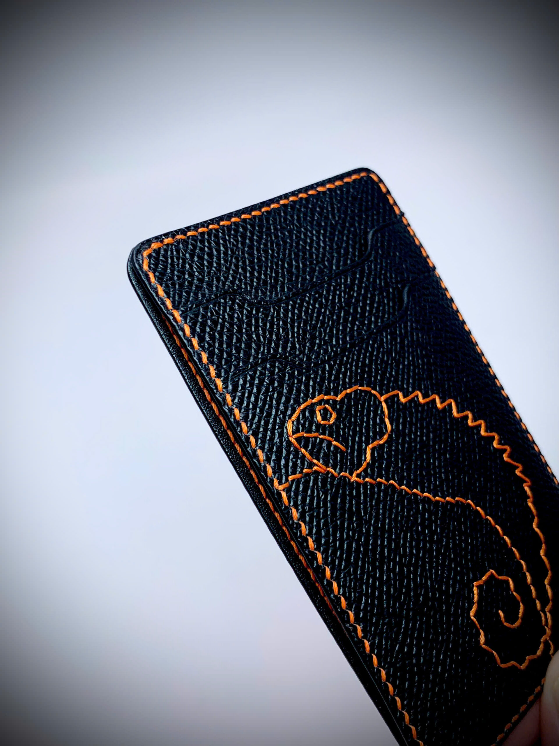 TP Gecko Signature - ví thẻ da thật thủ công - Hình ảnh 3