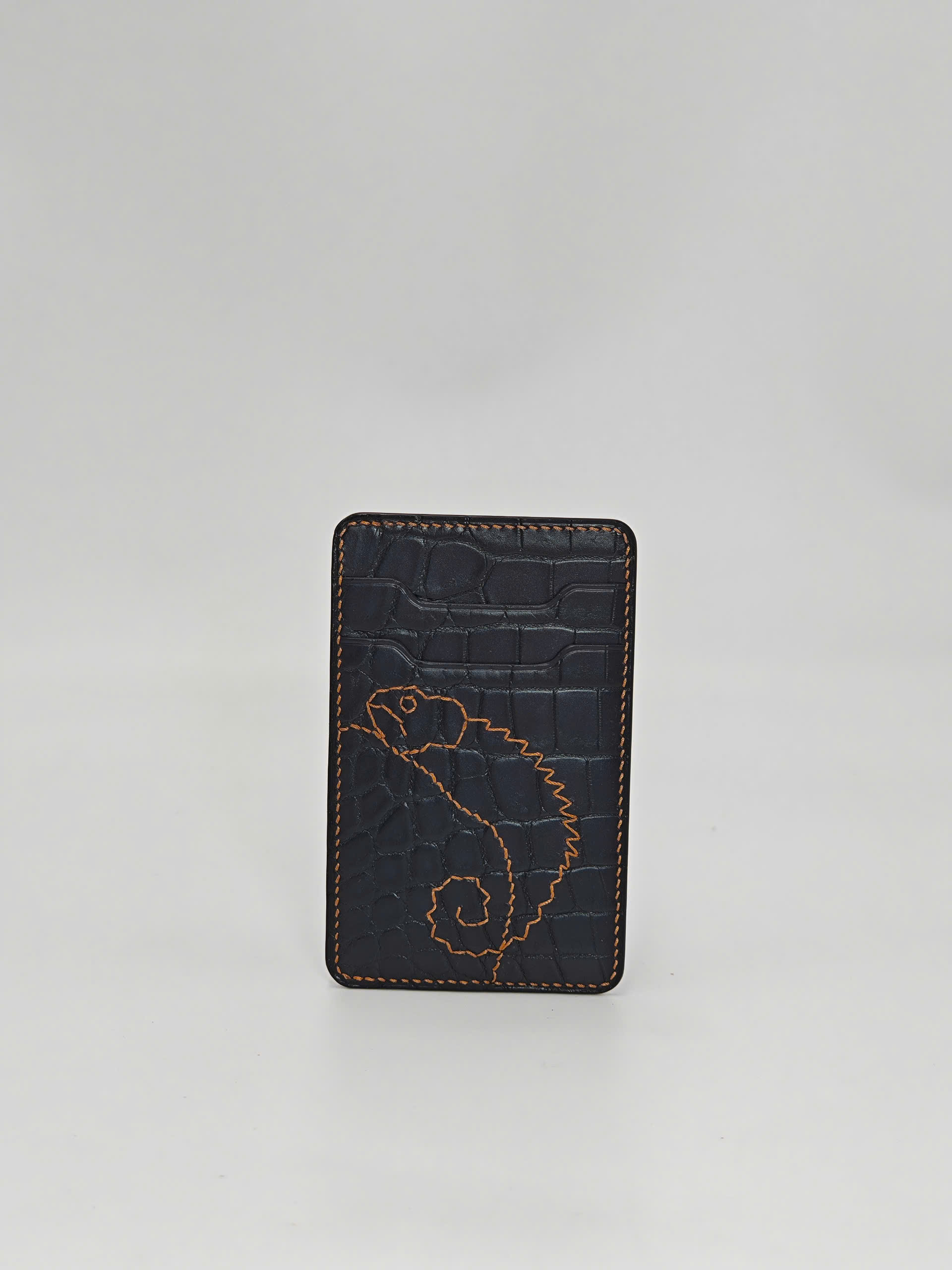 TP Gecko Signature – ví thẻ da cá sấu thủ công