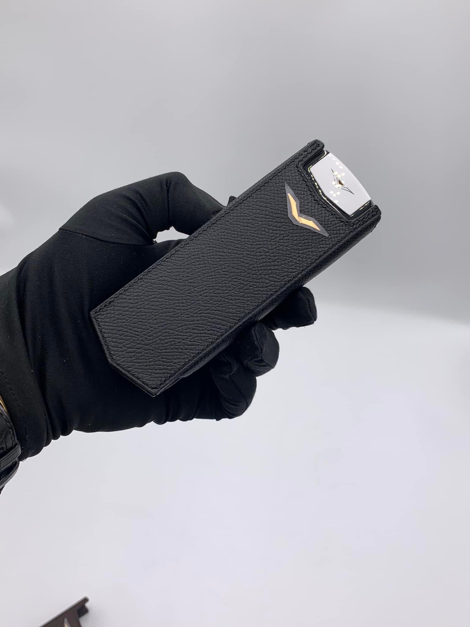 Bao da Vertu Signature S màu đen da Epsom - Hình ảnh 5