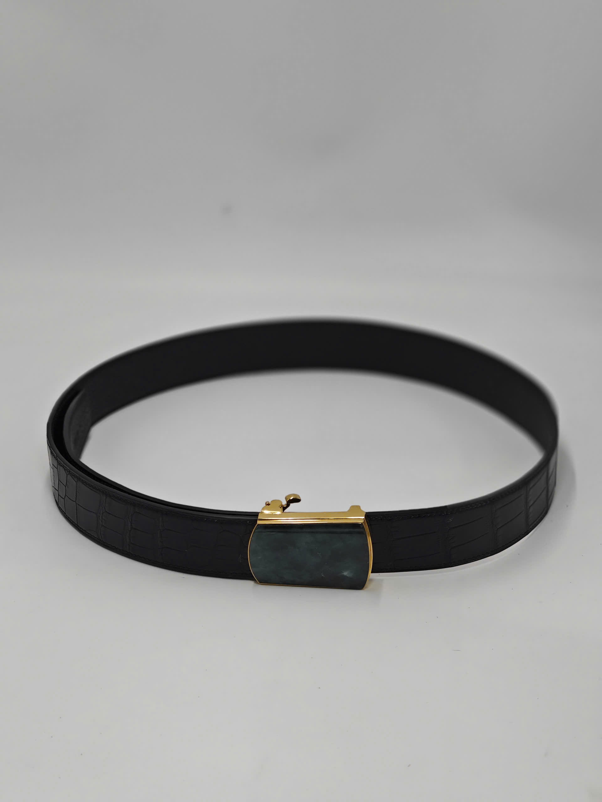 Dây lưng da cá sấu khóa tự động – Chế tác thủ công Thế Phạm