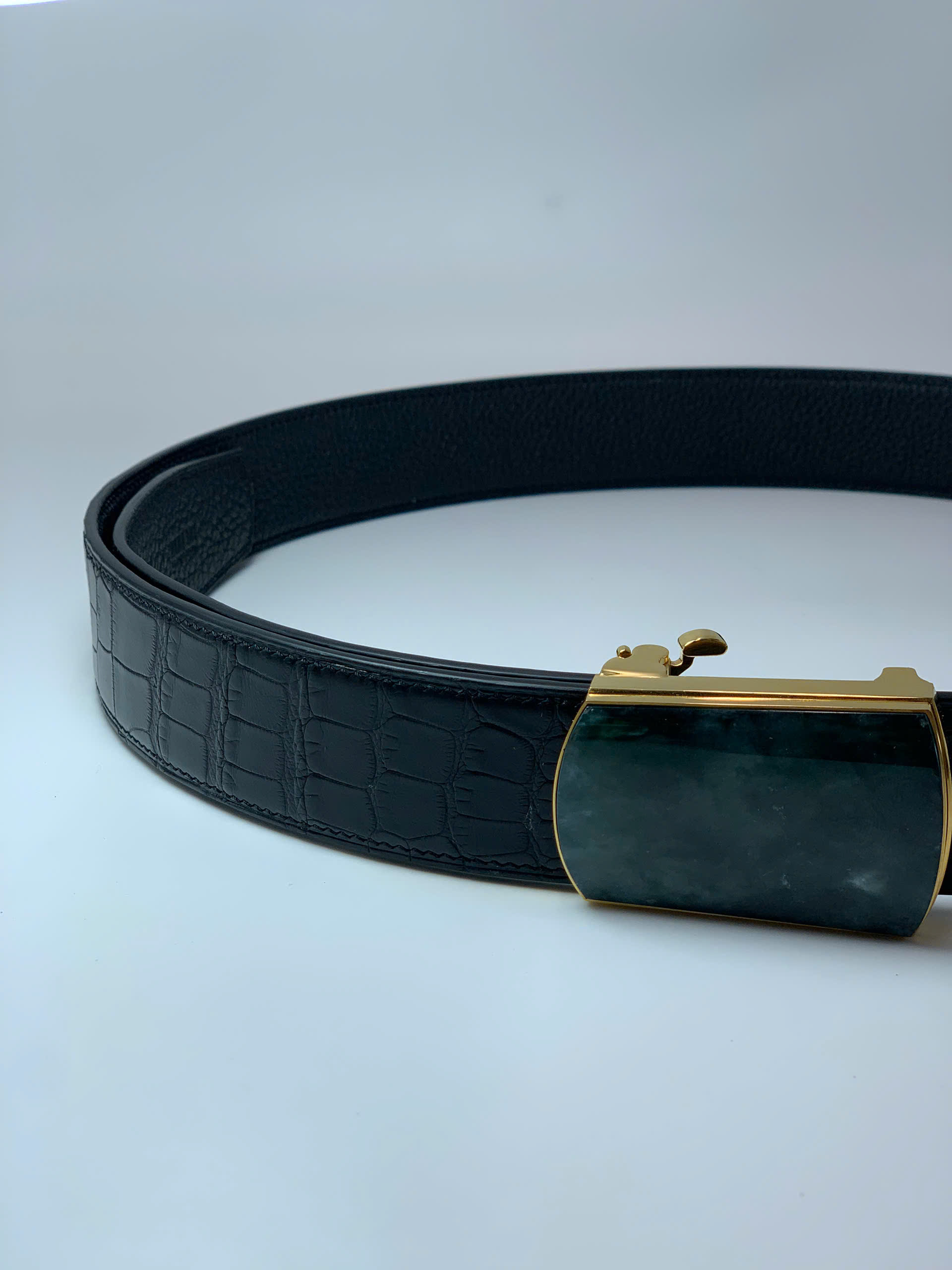 Dây lưng da cá sấu khóa tự động – Chế tác thủ công Thế Phạm - Hình ảnh 4