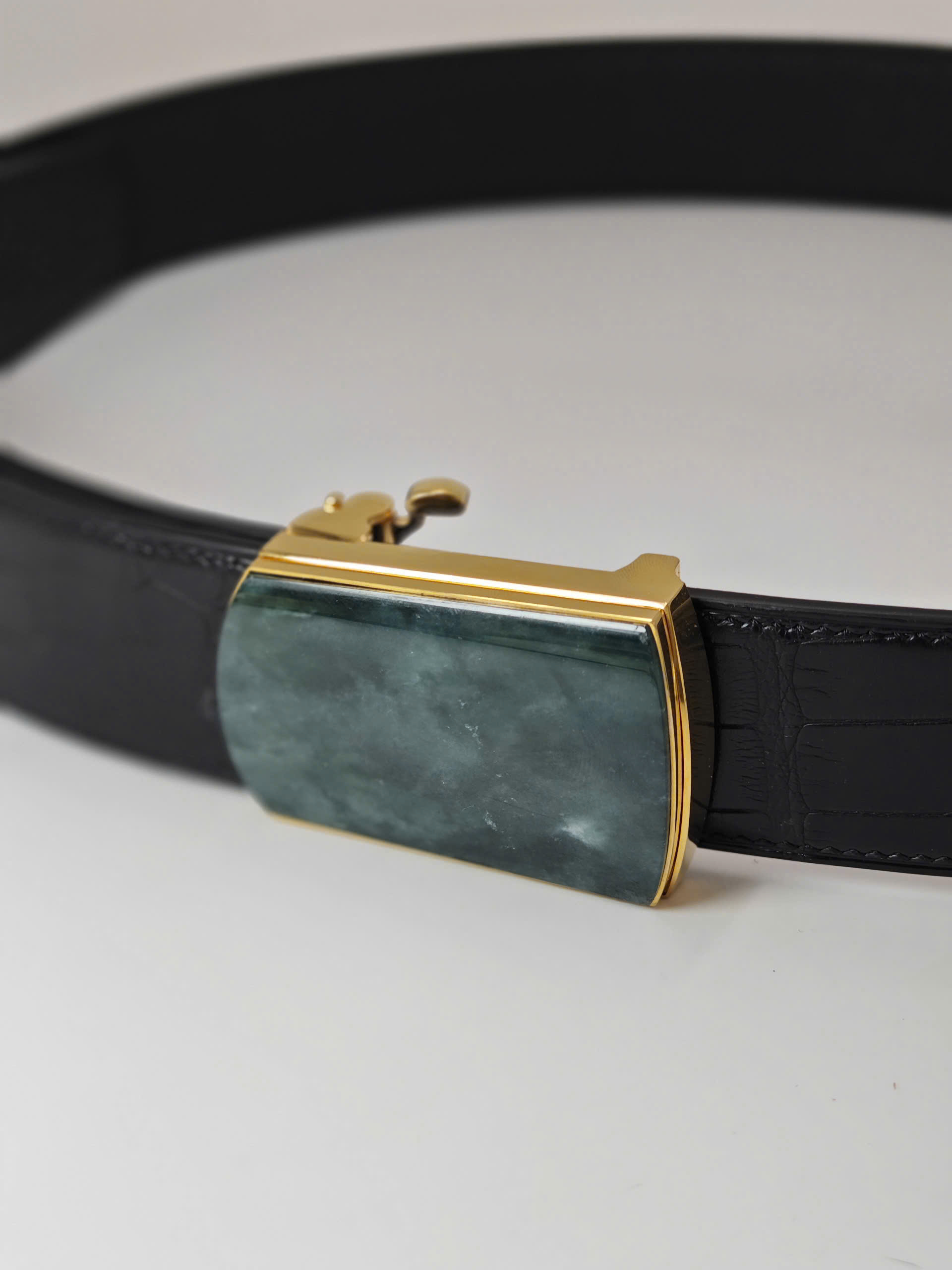 Dây lưng da cá sấu khóa tự động – Chế tác thủ công Thế Phạm - Hình ảnh 2